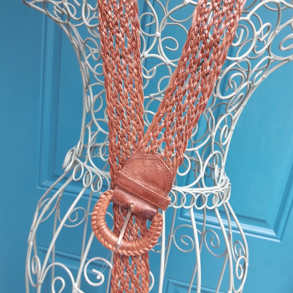 Real Leather Belt Braided Bohemian Genuine